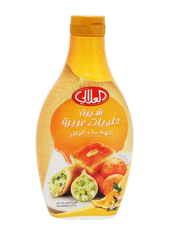 Al Alali Orange Blossom Flavour Arabic Dessert Syrup, 675g