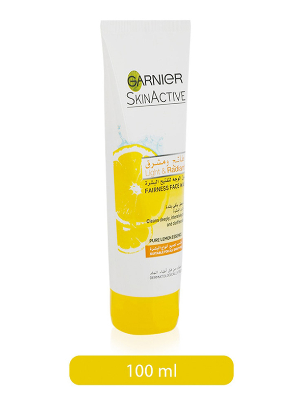 Garnier SkinActive Light and Radiant Fairness Face Wash, 100ml