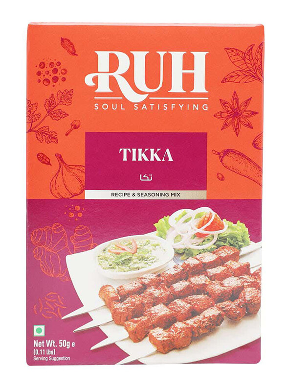 

Ruh Soul Satisfying Tikka Recipe & Seasoning Mix Tikka Masala, 50g