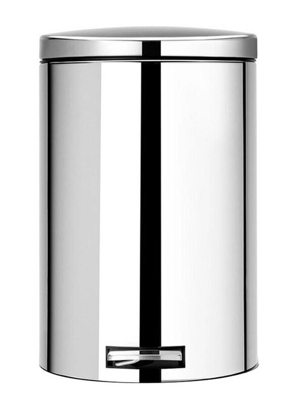 

Brabantia 20L Brilliant Stainless Steel Pedal Bin, Silver