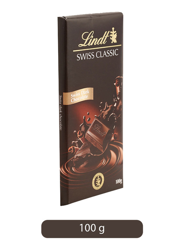 Lindt Swiss Classic Dark Chocolate Bar, 1 Piece x 100g