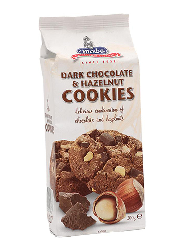 Merba Dark Chocolate & Hazelnut Cookies, 200g