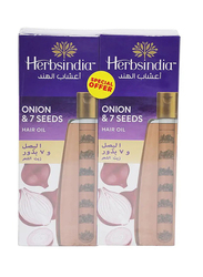 Herbsindia Onion & 7 Herbal Seeds Hair Oil, 2 x 280ml