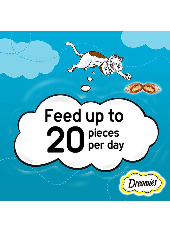 Dreamies Salmon Treats Dry Cat Food, 6 x 60g