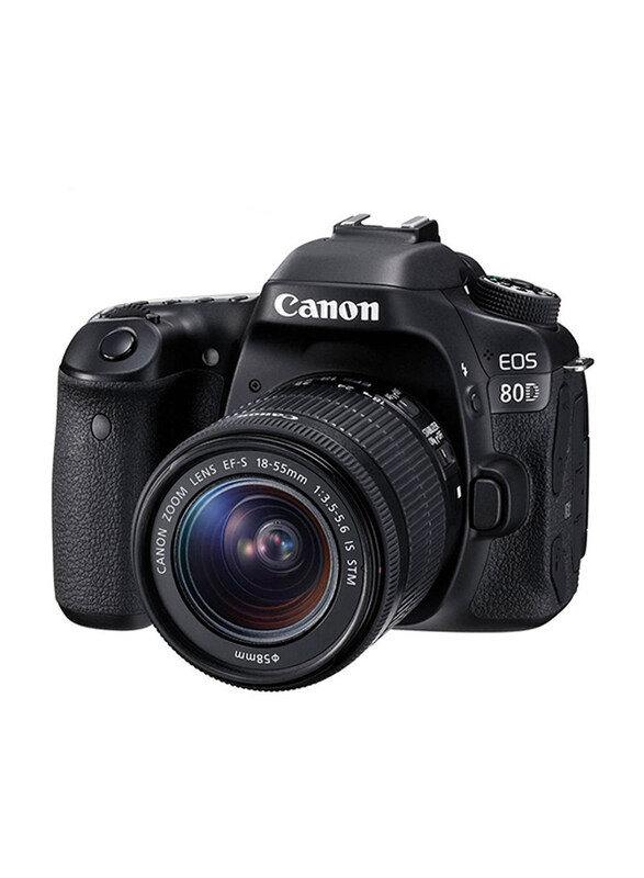 

Canon EOS D80 DSLR Camera with 18-55mm STM Lens, 24.2MP, Black