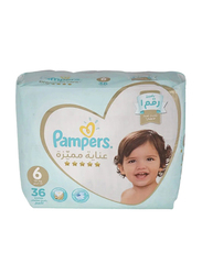 Pampers Premium Care Diapers - Size 6 - 36 Pieces