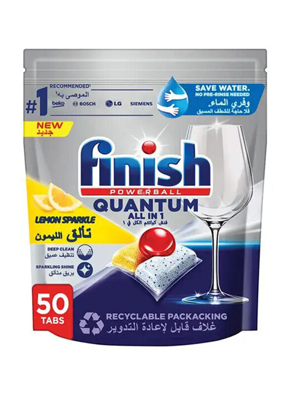 

Finish Quantum All In One Lemon, 50 Tablets