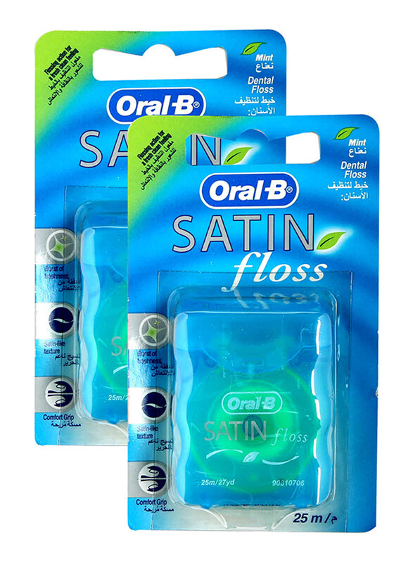 

Oral B Mint Satin Dental Floss, 2 x 25Meter