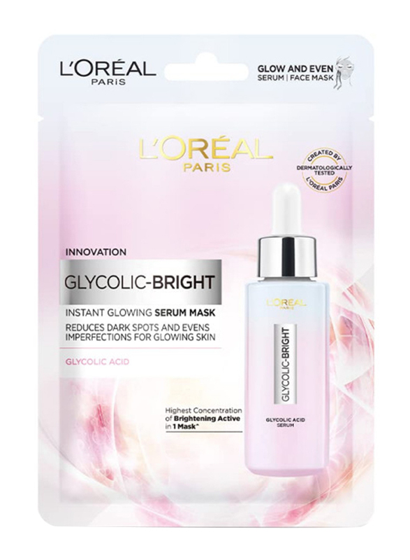 L'Oreal Paris Glycolic Bright Mask, 1 Mask