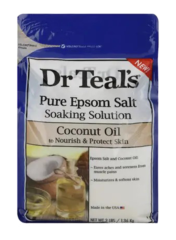 Dr Teal's Coconut Oil Soaking Solution Epsom Salt, 1.36 Kg