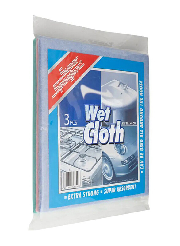 

Super Spongex Wet Cloths, 3 Pieces
