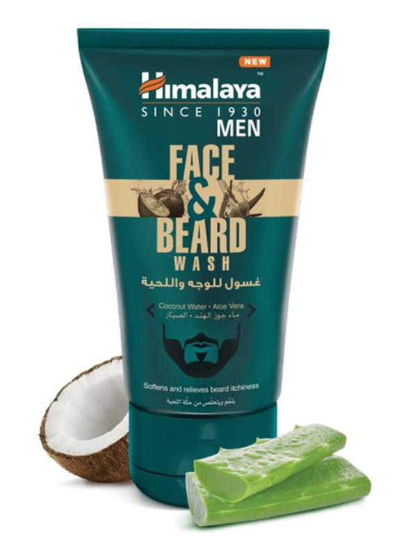 Himalaya Men Coconut Water & Aloevera Face & Beard Wash, 80ml