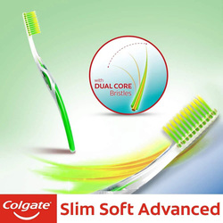 Colgate Slim Soft Advance Toothbrush, 2 Pieces