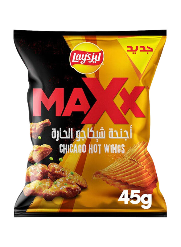 

Lay's Maxx Hot Wings Flavour Potato Chips, 45g