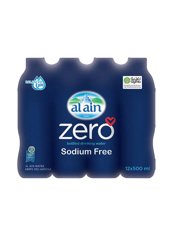 Al Ain Zero Sodium Free - 12 x 500ml