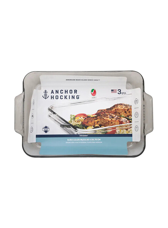 Anchor Hocking Glass Baking Dish, 3Qt