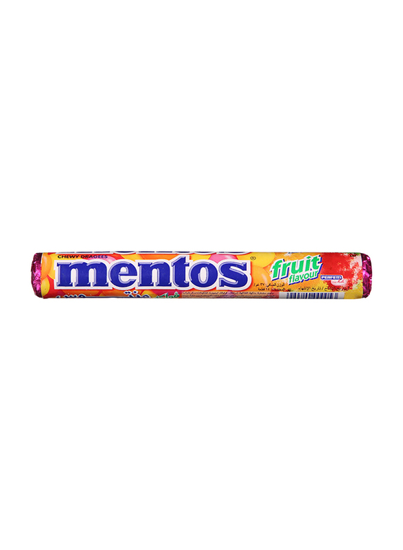 Mentos Fruit Flavour Chewy Dragees, 38g