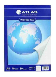 Atlas Writing Pad, A5 Size, 80 Pieces, White