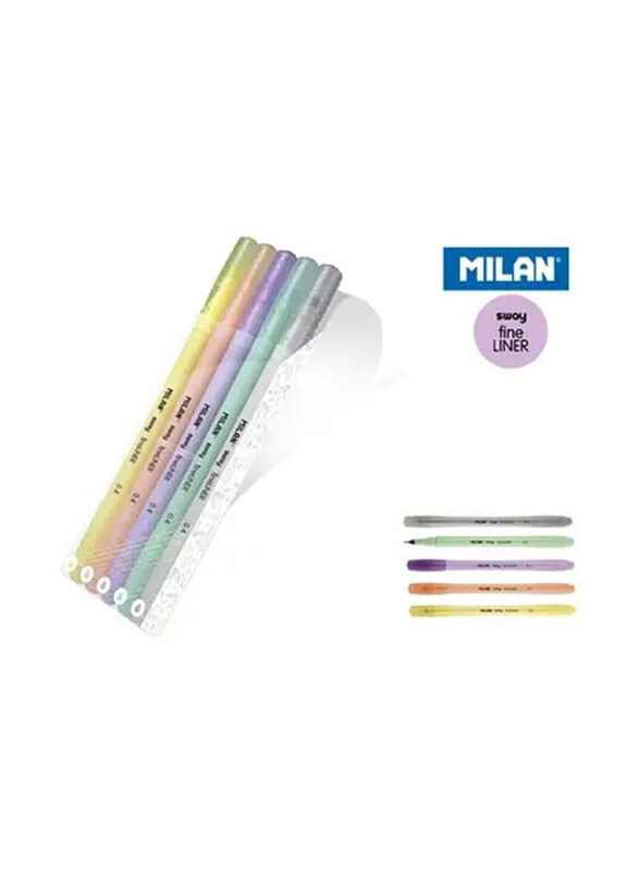 

Milan Sway Pastel Fine liners, 5 Pieces