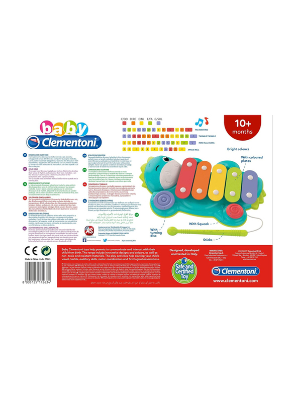 Clementoni Baby Musical Xylophone, Multicolour