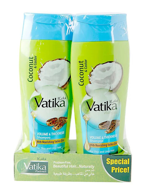 

Vatika Coconut & Costor Shampoo, 2 x 400ml