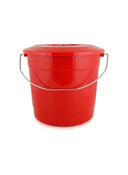 Cosmoplast Bucket with Lid, 5L, Red