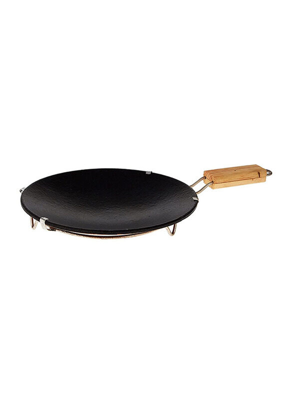 

Harmony 10 Inch Earthen Non-Stick Tawa with Handle - Black