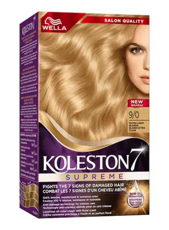Wella Koleston Supreme Hair Color, 9/0 Extra Light Blonde