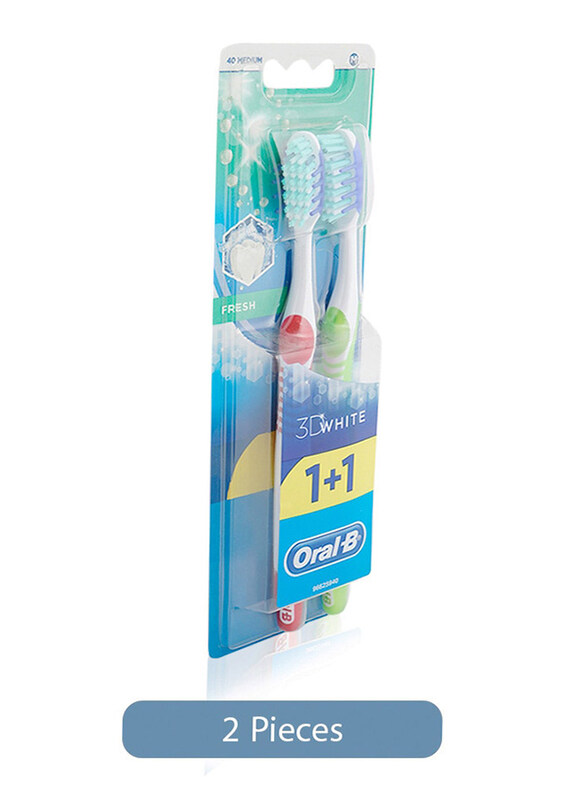 

Oral B 3D White Fresh Toothbrush, 2 Pieces, Medium