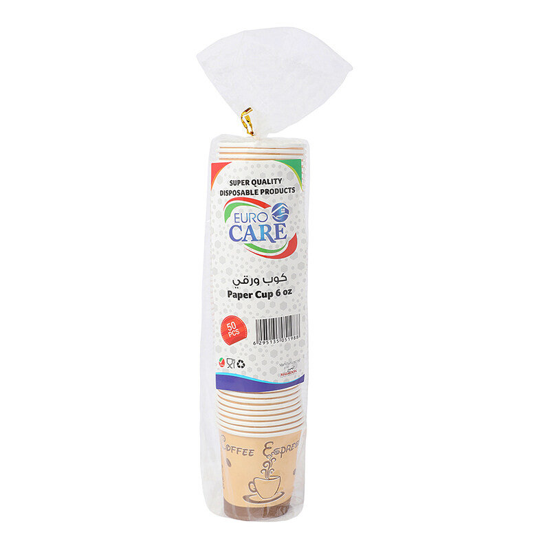 

Euro Care 6oz Paper Cups, Brown