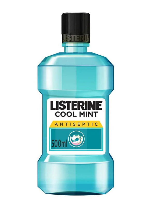 Listerine Cool Mint Antiseptic Mouthwash, 500ml