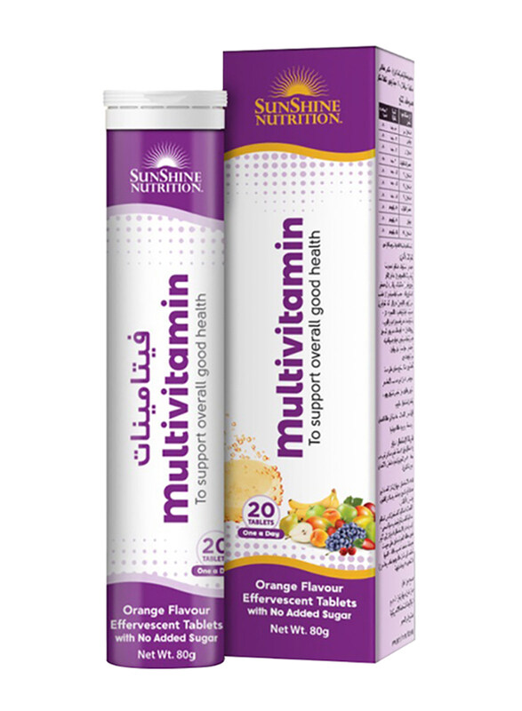 

Sunshine Nutrition Multivitamin Effervescent - 20 Tablets