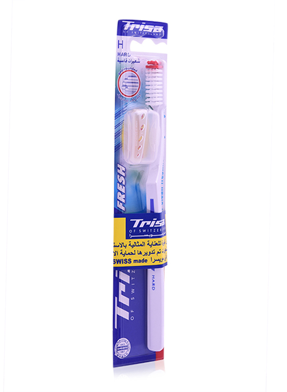 Trisa Fresh Toothbrush, White/Red, Hard