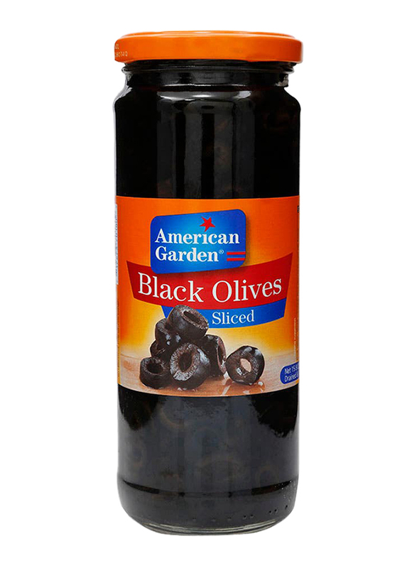 American Garden Black Olives Sliced, 450g