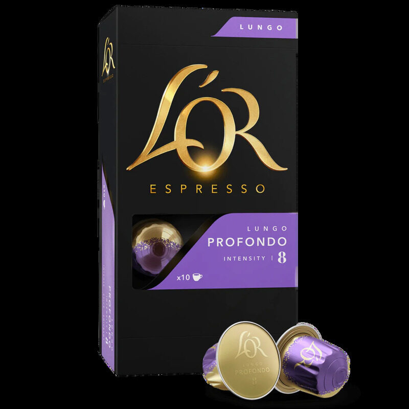 

Jacobs L'or Profondo Lungo Espresso Coffee Intensity 8, 10 Capsules, 52g