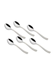 Kedge Sobar Dinner Spoon, 6 Pieces, Silver