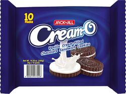 Jack & Jill Cream-O Cookies Vanilla, 300g