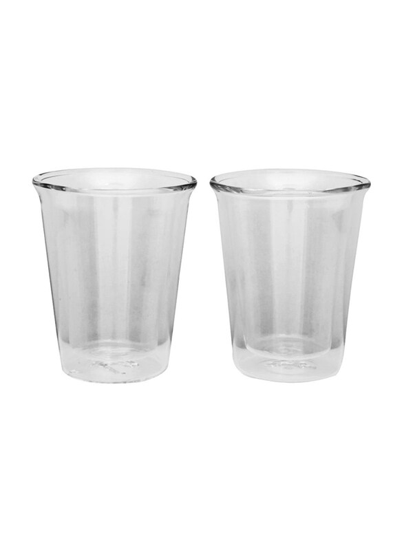 

Blackstone 2-Piece Borosilicate Double Wall Glass Tumbler, Clear