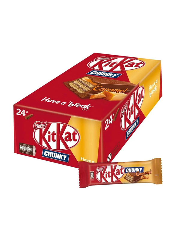 Nestle Kit Kat Chunky Caramel Chocolate, 24 x 42g