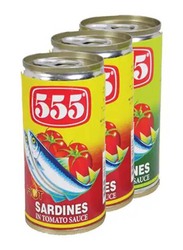 555 Sardines Assorted - 3 x 155g