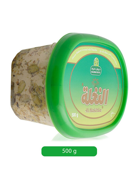 Halwani Al Nakhla Pistachio Covered Halawa, 500g