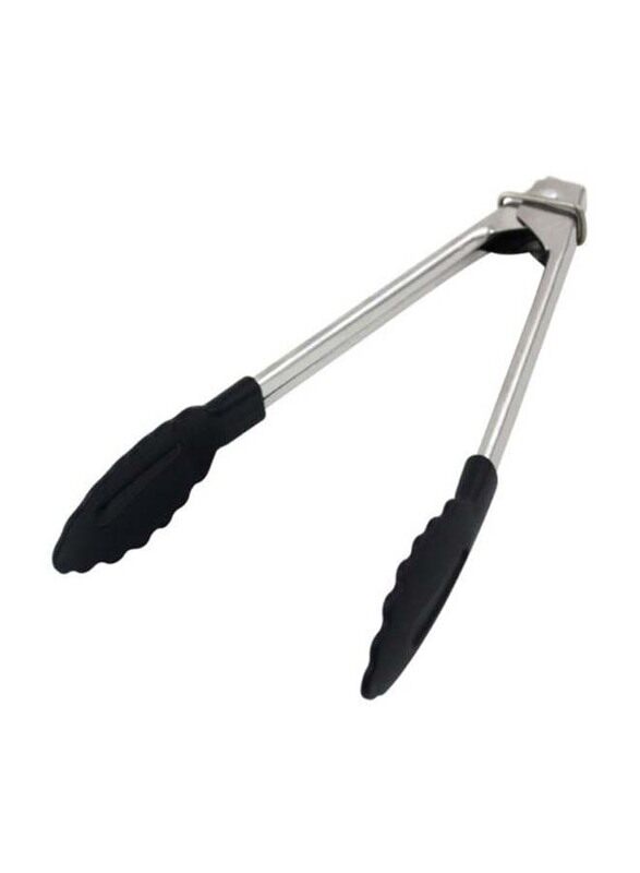 

Fackelmann Stainless Steel Serving Tong, Silver/Black