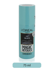 L'Oreal Paris Magic Retouch Instant Root Concealer Spray for All Hair Types, 75ml, Black