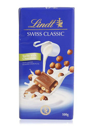 Lindt Swiss Classic Milk Chocolate With Hazelnut - 100g