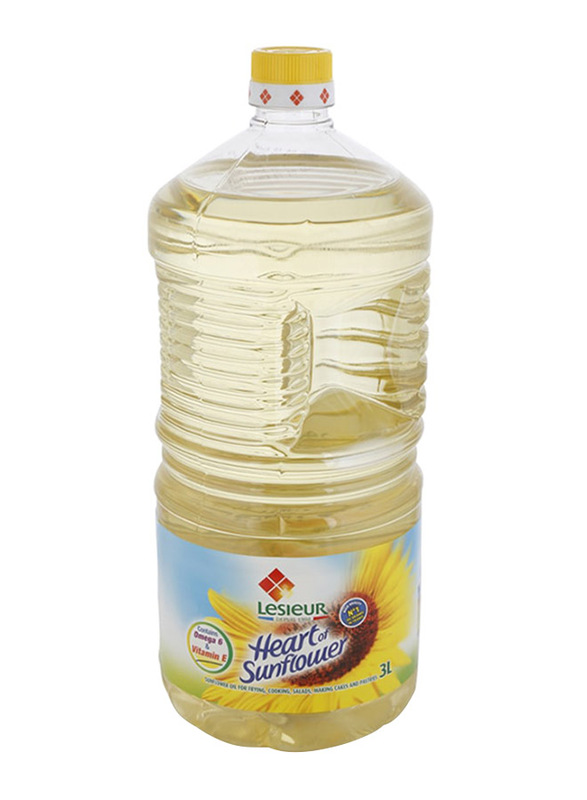 Lesieur Sunflower Oil Bottle, 1 Piece x 3 Liter