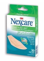 Nexcare Sf-30D Soft "N" Flex Bandages, 30 Pieces