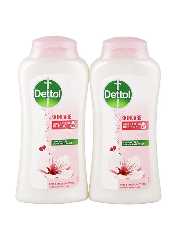 Dettol Skincare Antibacterial Bodywash, 2 x 250ml