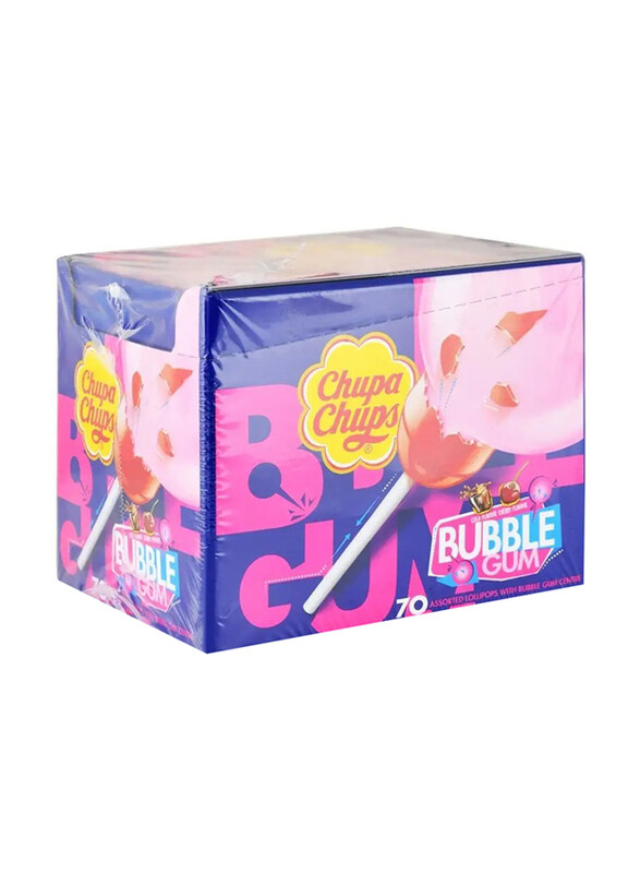 

Chupa Chups Bubble Gum Lollipops, 70 Pieces