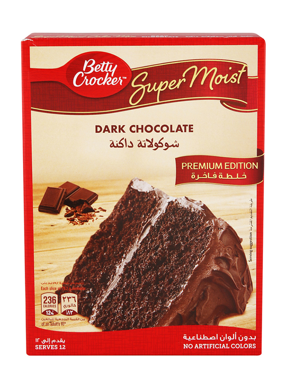 Betty Crocker Supermoist Dark Chocolate Cake Mix, 510 g