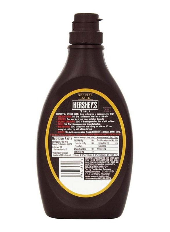 Hersheys Dark Chocolate Syrup, 623g